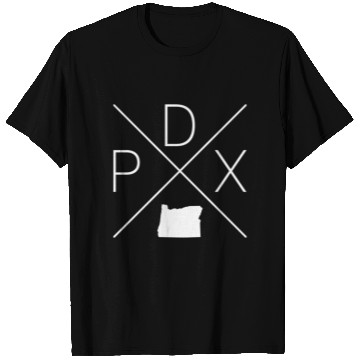 Discover Portland Cross White Portland Oregon T Shirts