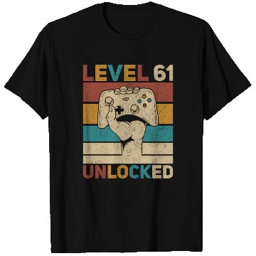Discover Level 61 Unlocked 61st 61 Gamer T Shirts