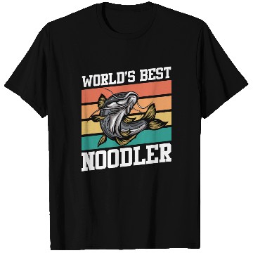 Discover World´s Best Noodler Catfish Fishing Angler T Shirts