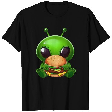Discover Alien with Cheeseburger T Shirts