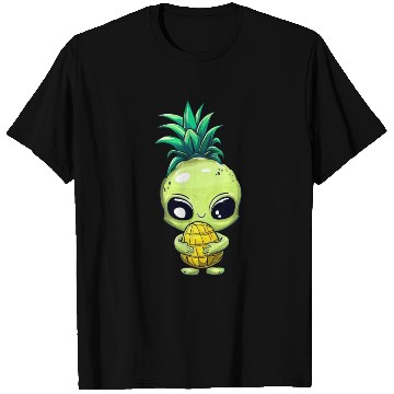 Discover Alien with Pineapple Hair T Shirts