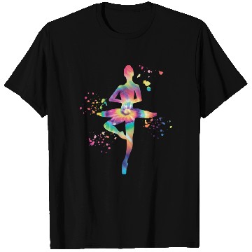 Discover Ballet Dancer Colorsplash Ballerina T Shirts