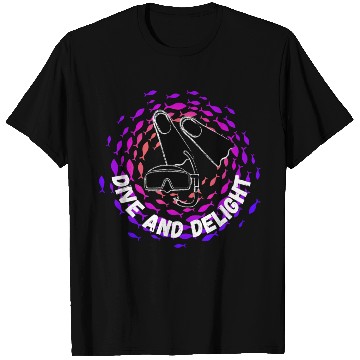 Discover Dive Delight Scuba Diving Ocean Lover T Shirts