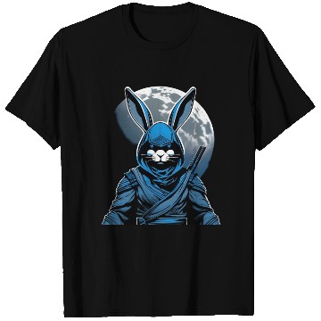 Discover Moonshadow Rabbit Ninja: Lunar Elegance Unleashed T Shirts
