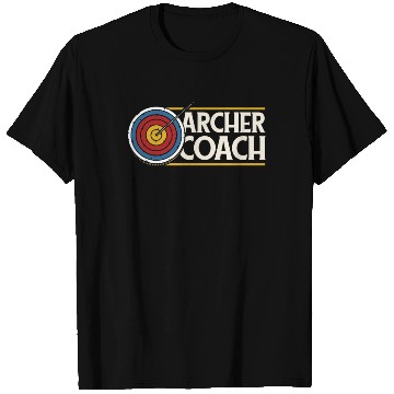 Discover Archery Cool Archery Coach T Shirts