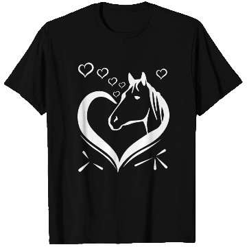 Discover Cute horse heart for horseowner T Shirts