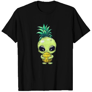 Discover Pineapple-Hair Alien: Green & Funny T Shirts