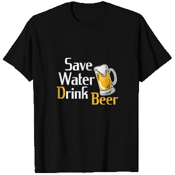 Discover Beer drinking party celebrations beer drinker save T Shirts