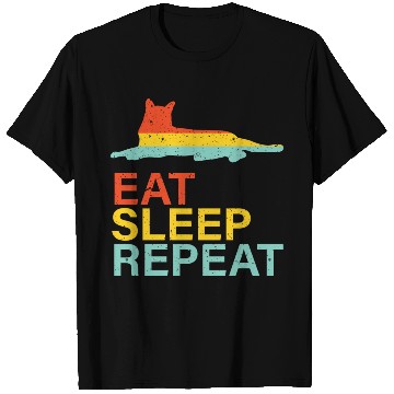 Discover Vintage Cat Life Eat Sleep Repeat T Shirts
