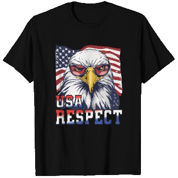 Discover gift idea bald eagle american flag T Shirts