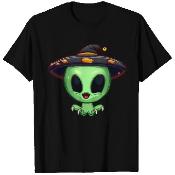 Discover Green Alien Celebrates Halloween T Shirts