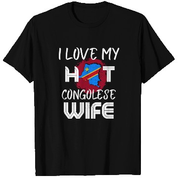 Discover Funny I Love My Hot Congolese Wife Husband T Shirts