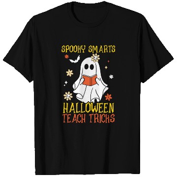 Discover Spooky Smarts: Halloween Teach Tricks Teacher T Shirts