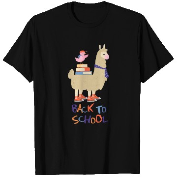 Discover Cute Bird And Playful Lama Back To School T Shirts
