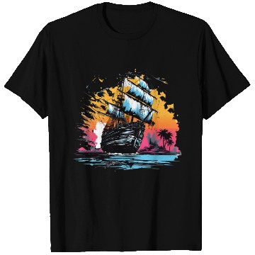 Discover 90s Ship On The Sea T Shirts