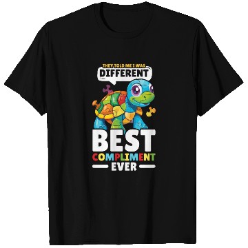 Discover Autism Turtle Autistic Puzzle Autism Awareness T Shirts