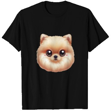 Discover Playful Pomeranian Artwork T Shirts