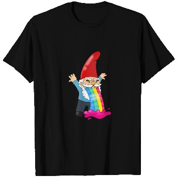 Discover Gnome Vomiting Throwing Up Rainbow Funny T Shirts