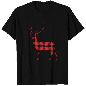Discover Buffalo Plaid Deer T Shirts