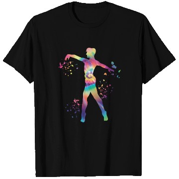 Discover Ballet Dancer Colorsplash Man Ballerino T Shirts