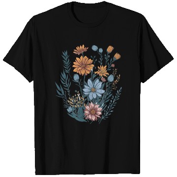 Discover Nature Aesthetic Wild Flower Botanical T Shirts