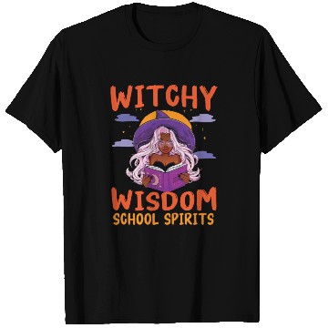 Discover Witchy Wisdom School Spirits Teacher Halloween T Shirts