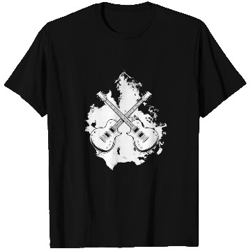Discover Electric Guitar Water Art T Shirts