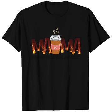 Discover Coffee MAMA, Mom, Mama Caffeine file, Running on T Shirts