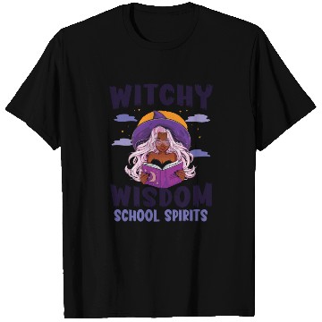 Discover Witchy Wisdom School Spirits Teacher Halloween T Shirts