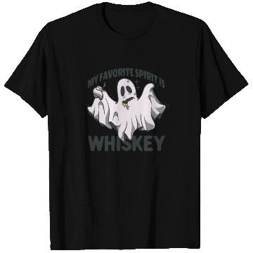 Discover My Favorite Spirit Is Whiskey Halloween Ghost T Shirts
