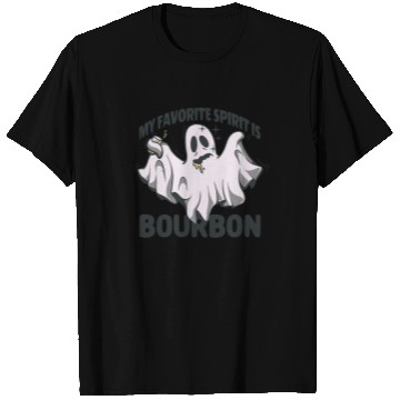 Discover My Favorite Spirit Is Bourbon Halloween Ghost T Shirts