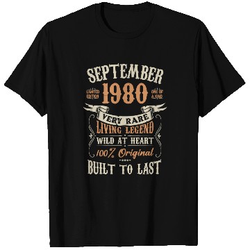 Discover September 1980 Birthday Surprise T Shirts