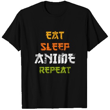 Discover Eat Sleep Anime Repeat Japanese Ga Japan T Shirts