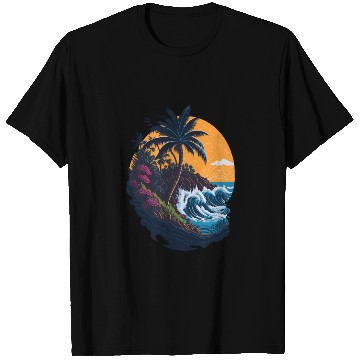 Discover Summer's Paradise T Shirts
