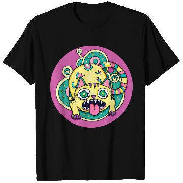 Discover Psychedelic Trippy Cat T Shirts
