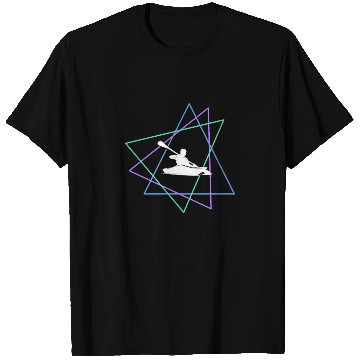 Discover Geometric Kayak Adventure T Shirts