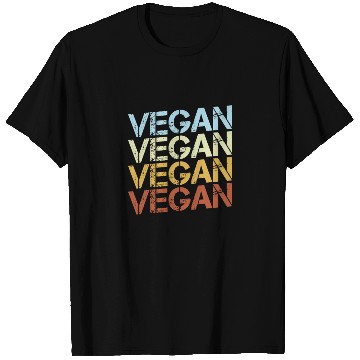 Discover Retro Vegan Typography T Shirts