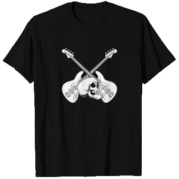 Discover Bass Guitar Bassist Skull T Shirts