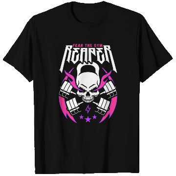 Discover Fear The Gym Reaperabcdabcdabcdkettlebell Skull T Shirts