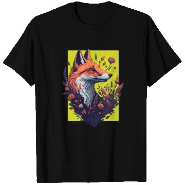 Discover FLOWER FOX YELLOW T Shirts