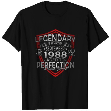 Discover september 1988 Anniversary september 1988 septembe T Shirts