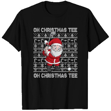 Discover Golf Oh Christmas T Shirts Santa Claus Golfer Golfing T