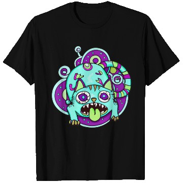 Discover Psychedelic Trippy Cat T Shirts