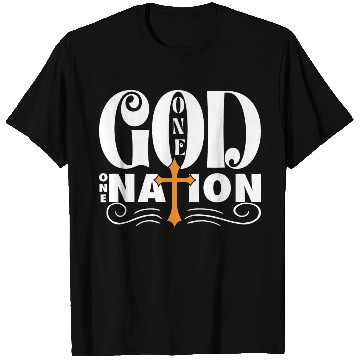 Discover One God One Nation Love Jesus Christian T Shirts