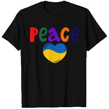 Discover Heart peace ukraine colors Peace T Shirts