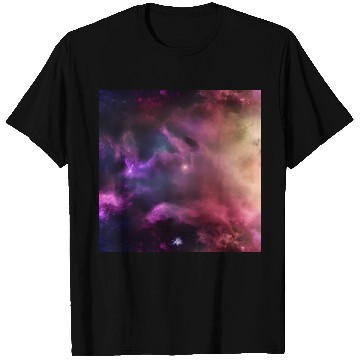 Discover Galaxy nebula abstract design T Shirts