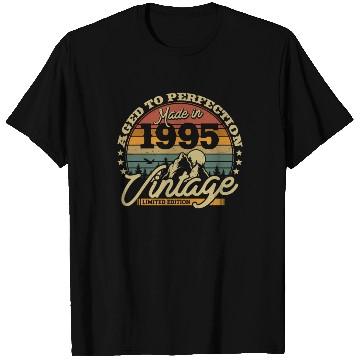 Discover Vintage 1995 Birthday Gift T Shirts