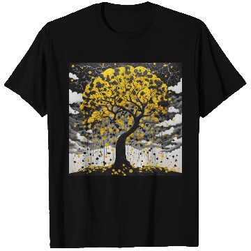 Discover black tree and Wonderful yellow foliage T Shirts