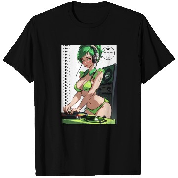 Discover Sexy DJ Pin Up 009 T Shirts