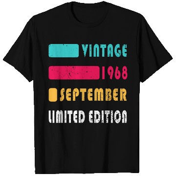 Discover september 1968 Anniversary september 1968 septembe T Shirts